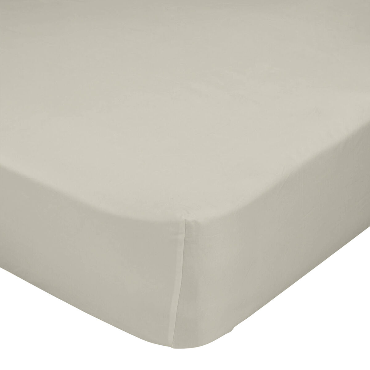 Drap housse HappyFriday BASIC Beige 180 x 200 x 32 cm